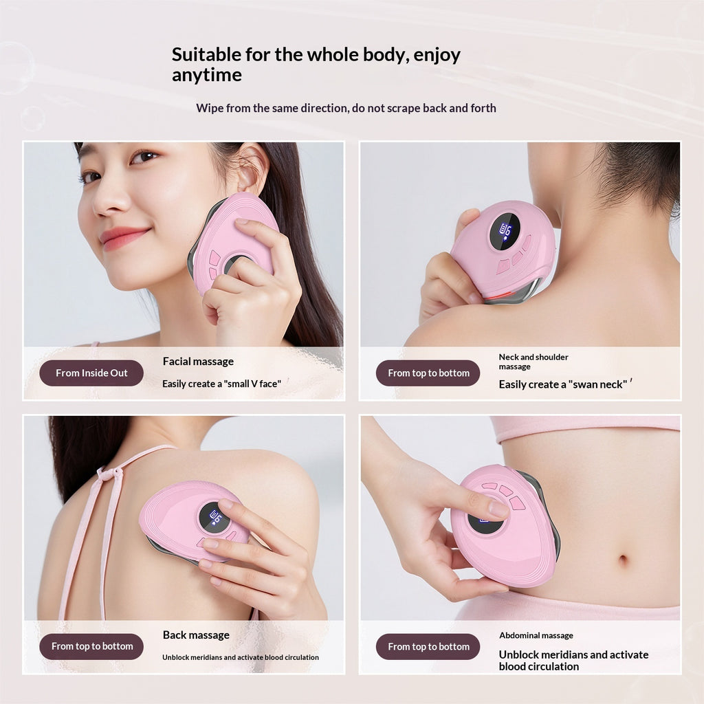 Masseur Gua Sha Électrique LED - Lift & Éclat du Visage